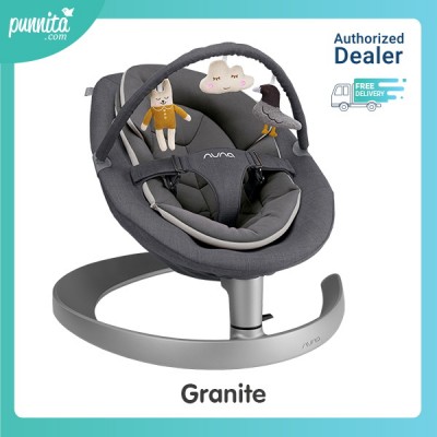 NUNA Soother Leaf Grow with Toy bar สุดยอดเปลไกวด้วยแรงโมเมนตัม - Granite